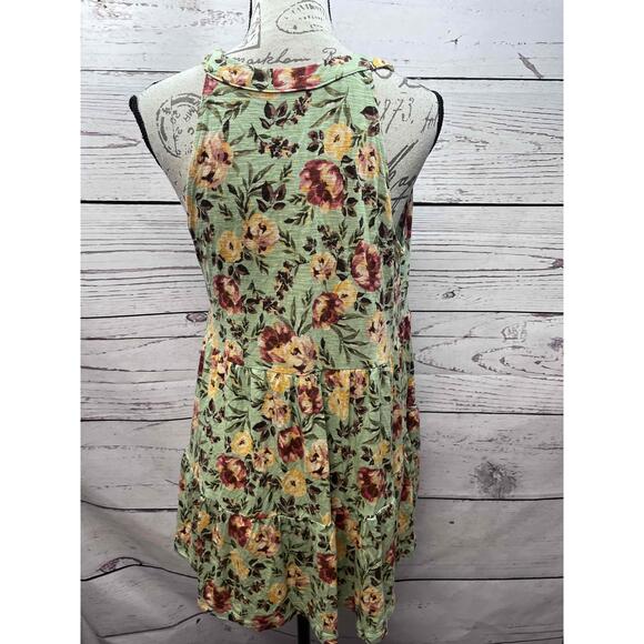 Torrid Floral Sleeveless‎ Dress Green Pattern Size large - Picture 4 of 4